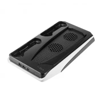 Base de refrigeración y carga FIXED FIXPS5-MCS-BW — base multifunción para mando PS5 DualSense
