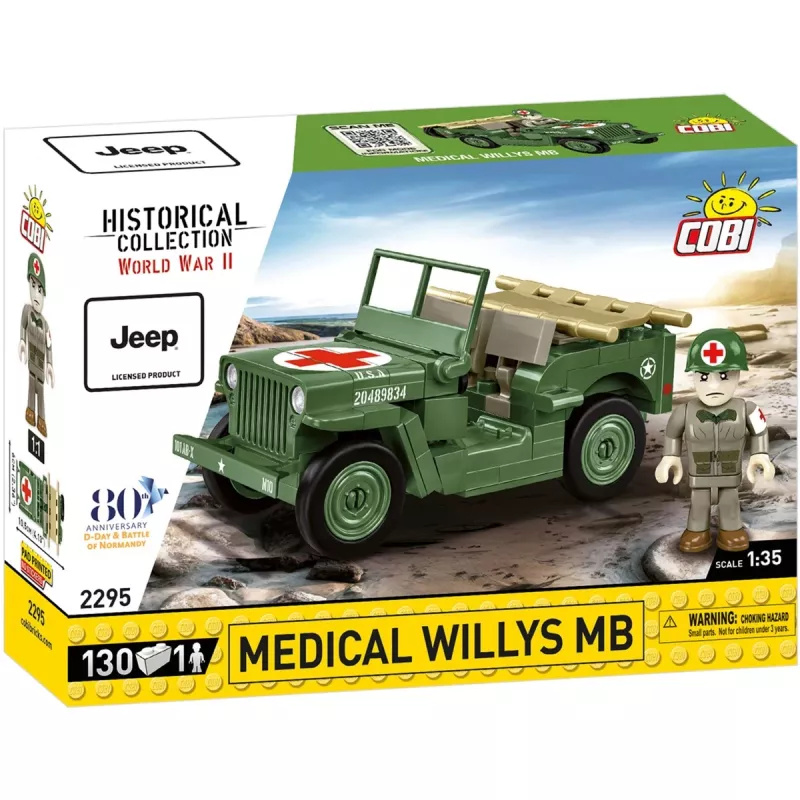 Bloques COBI Medical Willys MB 130 piezas 6 años