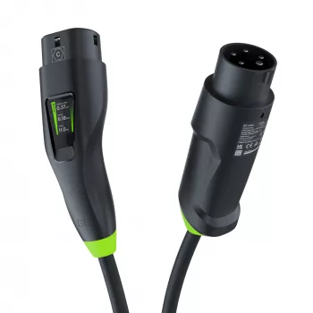 Green Cell Habu EVGC01 Cargador móvil para vehículos eléctricos 11 kW 7 m Type 2 CEE Wallbox negro