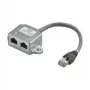 Wentronic Goobay divisor de cable (adaptador en Y) - conexión CAT 5 Ethernet + ISDN, apantallado (68909)