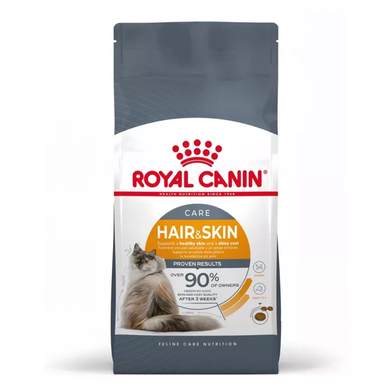 Pienso seco para gatos Royal Canin Hair & Skin Care 4 kg – gatos adultos, aves, alimento completo