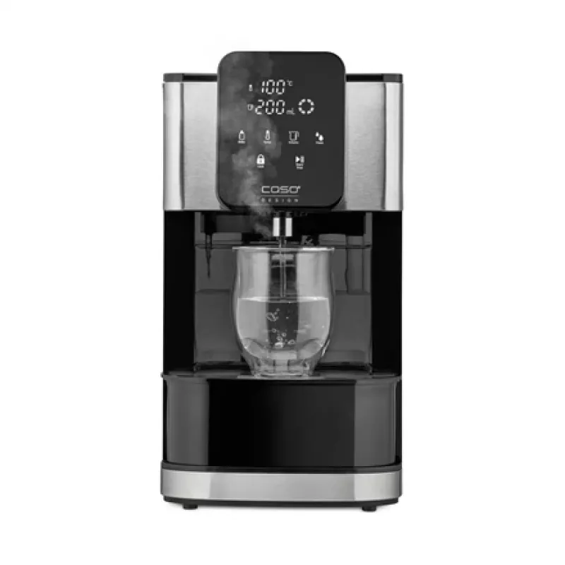 Hervidor eléctrico Caso dispensador de agua caliente Turbo HW 1660 — 4 L, 2600 W, negro/acero inoxidable