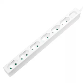 Regleta de alimentación LogiLink LPS231 1.5m 6 tomas de corriente para interior blanca