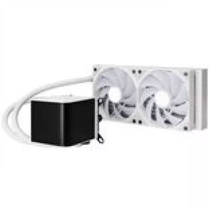 Caja PC Jonsbo D32 STD + Refrigeración líquida completa TRYX PANORAMA, ARGB - 240 mm, Blanca