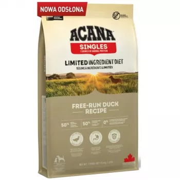 ACANA Singles Free-Run Duck - Pienso para perros - 11,4 kg