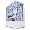 Caja de PC Sharkoon AK6 RGB, ATX, Blanca