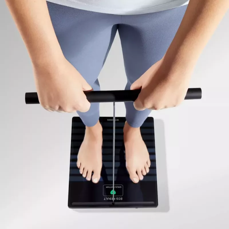 Báscula de persona electrónica Withings BODY SCAN Square Negro