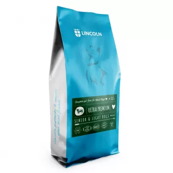Pienso seco para perros Lincoln Ultra Premium Senior ternera con arroz 12 kg — fórmula senior, 22 % proteína, 13 % grasa