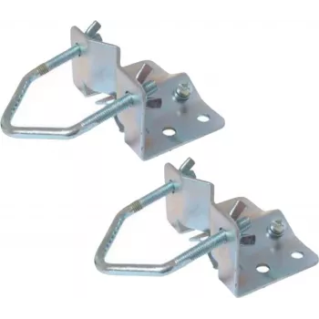 Abrazadera para base de mástil S/CONN ShiverPeaks 89857-SET acero galvanizado para mástiles hasta 60 mm