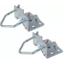 Abrazadera para base de mástil S/CONN ShiverPeaks 89857-SET acero galvanizado para mástiles hasta 60 mm