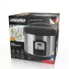Olla arrocera Mesko MS 6411 negra, acero inoxidable 1000 W