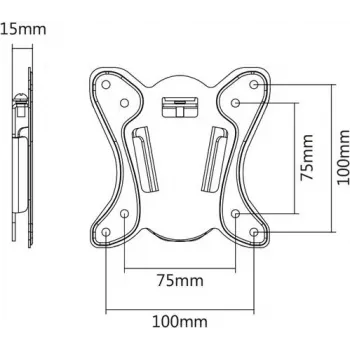 VALUE - Kit de montaje (placa de pared, placa adaptadora) para pantalla LCD (17.99.1141)
