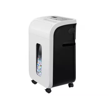 Destructora de documentos de oficina TRACER TRANIS47633 blanca — corte cruzado 4x12 mm, capacidad 14 hojas, depósito 20 L