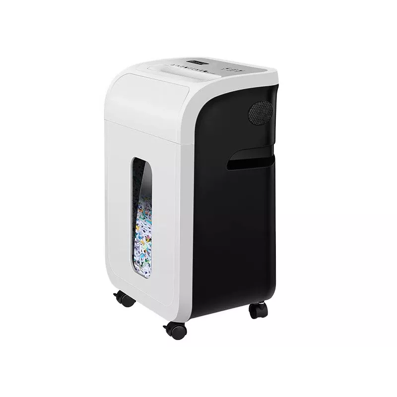 Destructora de documentos de oficina TRACER TRANIS47633 blanca — corte cruzado 4x12 mm, capacidad 14 hojas, depósito 20 L