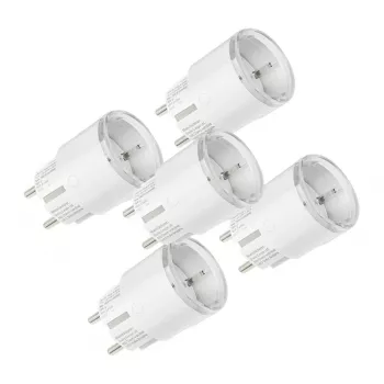 Set de enchufes inteligentes Shelly Plug S MTR Gen3 — 5 uds., 12A, blanco
