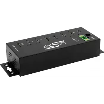 Hub USB Exsys EX-1537HMVS — 7 puertos USB 3.2 Gen 1 con protección ESD de 15 kV