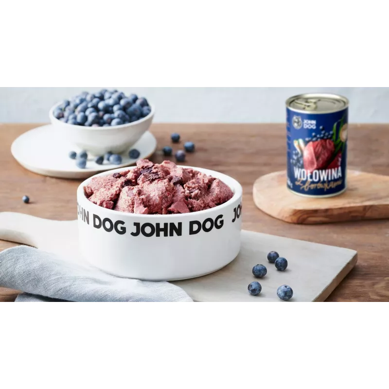 JOHN DOG Berry Line Adult Ternera con arándanos comida húmeda para perros 400 g