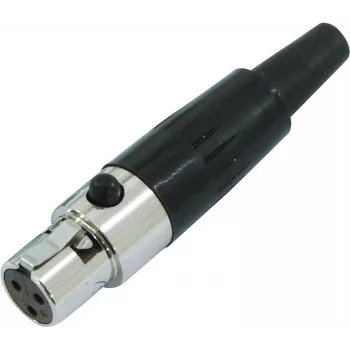 Adaptador Mini-XLR Omnitronic 30200125 — adaptador Mini-XLR a XLR, conector hembra en línea