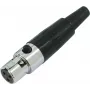Adaptador Mini-XLR Omnitronic 30200125 — adaptador Mini-XLR a XLR, conector hembra en línea
