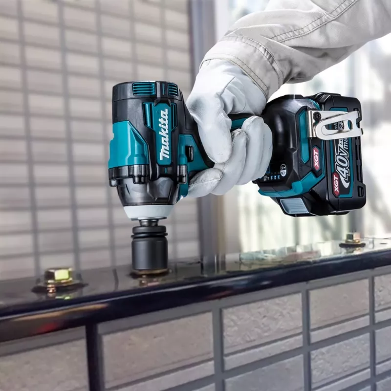 Makita TW004GZ XGT llave de impacto inalámbrica 40 V, 1/2 pulgada, 3200 rpm, 350 Nm, sin batería ni cargador, azul/negro