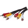 Cable de vídeo ShiverPeaks 90024-10.0 — 10,0 m, 3 conectores macho cinch analógicos