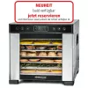Rommelsbacher DA 650 deshidratador de alimentos 600 W, 7 bandejas, 35–75 °C, temporizador 99 h, acero inoxidable/negro