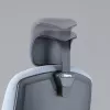 Silla de oficina ergonómica Up Up Athene negra, gris + tejido azul