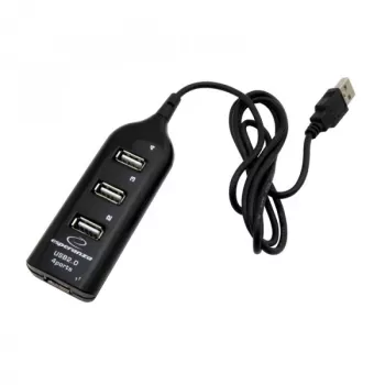Esperanza EA116 Hub de interfaces 480 Mbit/s Negro