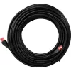Goobay cable de parcheo CAT 6 para exterior, U/UTP, negro, 10 m - material de cobre, funda exterior de PE (55432)