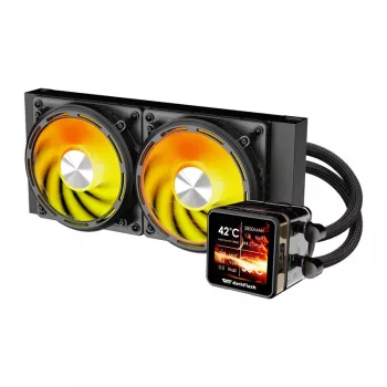 Refrigeración líquida de CPU Darkflash DE240 (negra) — radiador de 240 mm, refrigeración líquida AIO