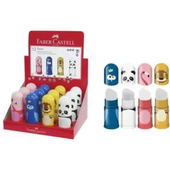 Sacapuntas manual Faber-Castell 583513 — para ambas manos, colores surtidos