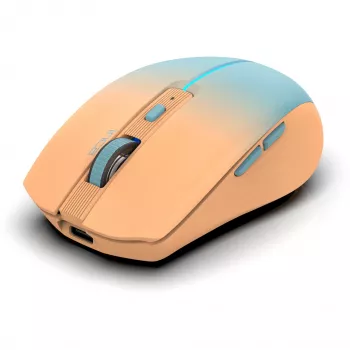 Cian Technology GmbH INCA ratón IWM-511RT Bluetooth+inalámbrico RGB color base naranja