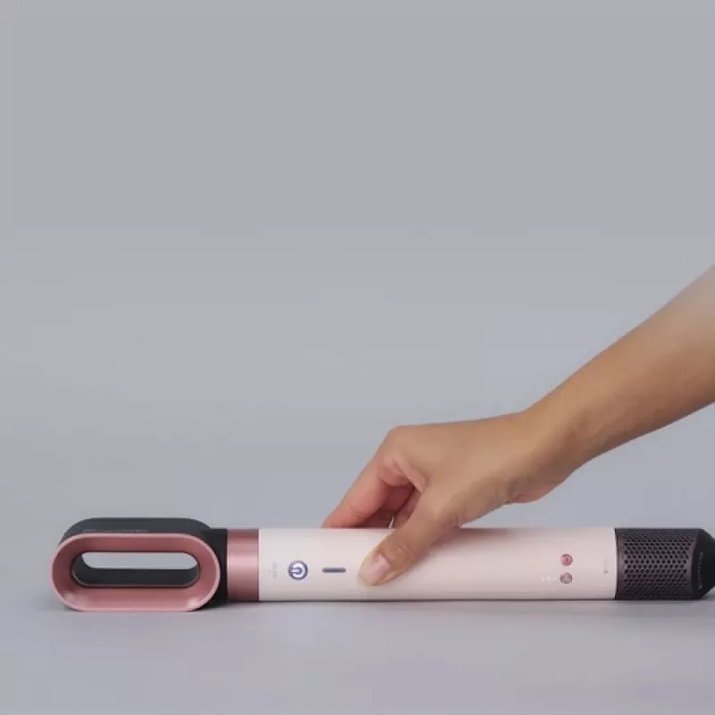 Airwrap Co-anda2x Straight + Wavy, multistyler crema/oro rosa, Bluetooth, 1.700 vatios (embalaje dañado)