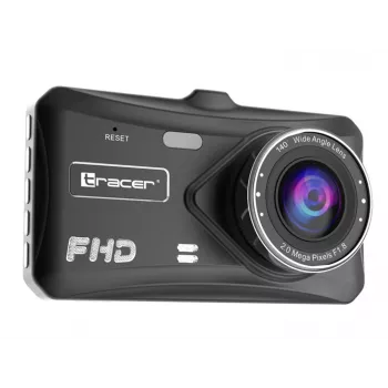 Dashcam TRACER 4TS Full HD Dual-Channel, cámara principal 2 MP, cámara interior 0,4 MP, ángulo 140°/60°, pantalla IPS 4