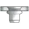 Tuerca remachable GESIPA M10x12x21 cabeza avellanada para chapa de 4,0–6,5 mm – pack de 100