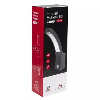 Lámpara LED de exterior con detector de movimiento MACLEAN MCE244B — Lámpara LED con detector de movimiento integrado