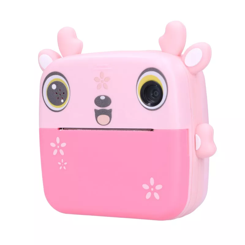 Extralink Set | Impresora térmica EPP-005 Rosa + Papel térmico 3 rollos | fawn