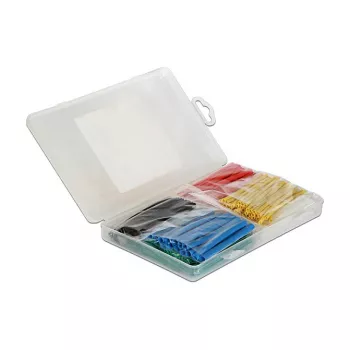 DeLOCK 86278 Kit de tubos termorretráctiles, 230 piezas, multicolor
