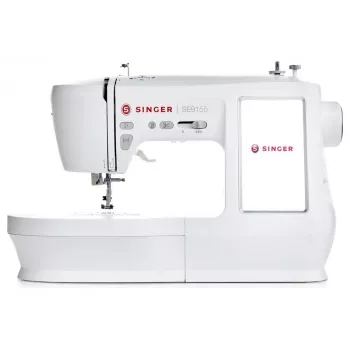 Máquina cortadora de costura SINGER SE9155 eléctrica blanca
