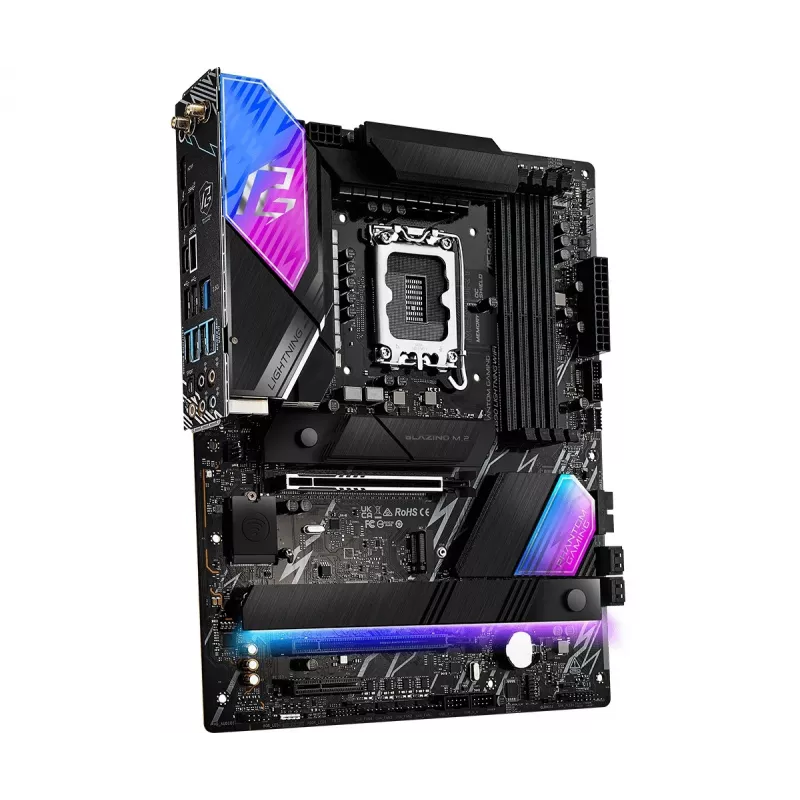Placa base ASRock Z890 Lightning WiFi — Intel Z890, LGA1851, ATX, 4× DDR5, Wi‑Fi 7, 2.5Gb LAN, Thunderbolt 4