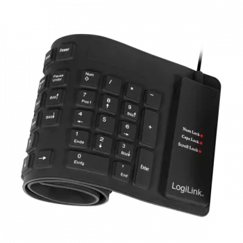 Teclado LogiLink ID0019A universal USB QWERTZ alemán negro
