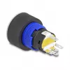 Pulsador DeLOCK 22050 negro azul plateado amarillo 230V 3A