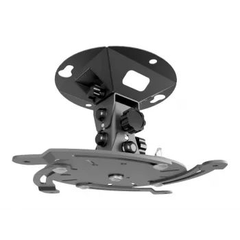 Soporte de techo para proyector EDBAK PMV400 – montaje en techo, carga máx. 30 kg, negro, 240×143×240 mm