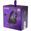 Lorgar Noah 702 (LRG-GHS702) auriculares gaming inalámbricos, Bluetooth 5.3, receptor USB, AUX de 3,5 mm, drivers de 40 mm, 1000 mAh, RGB, negros