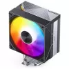 Disipador de CPU Jonsbo CA40 negro ARGB, ventilador PWM de 120 mm, 225 W TDP, negro