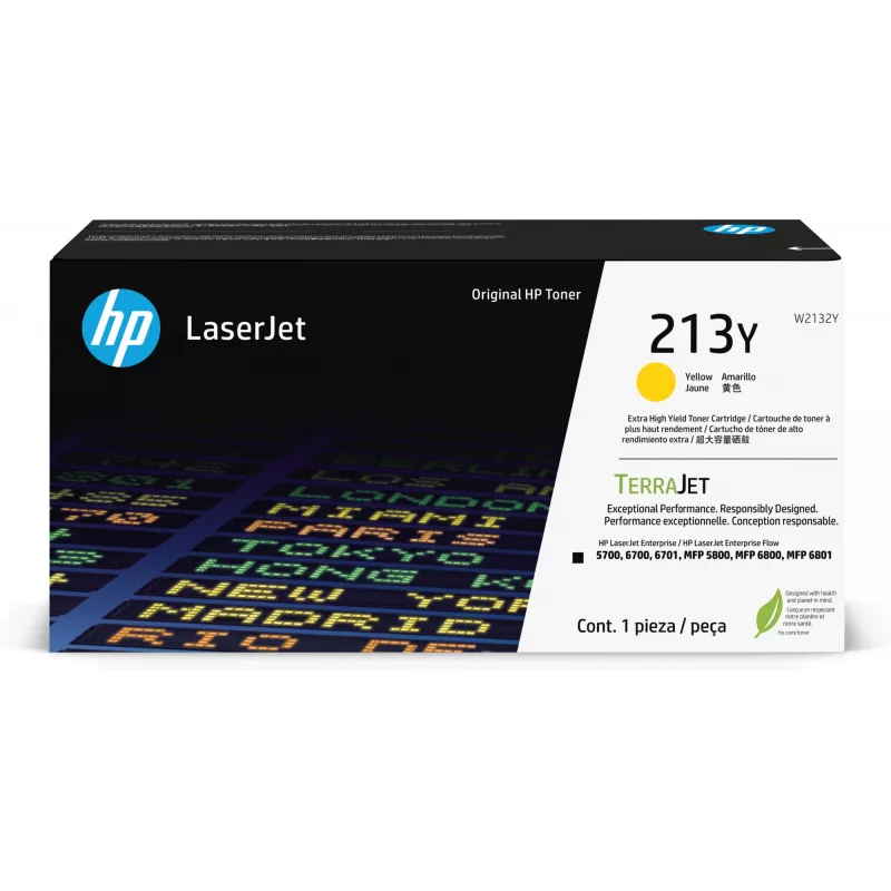 HP 213Y Extra High Yield Amarillo Tóner original para LaserJet