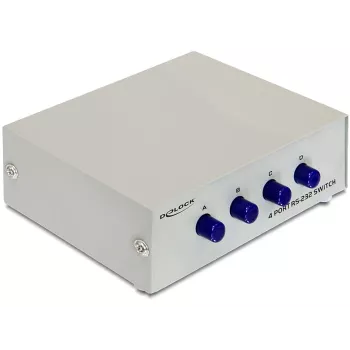 Conmutador serie manual RS-232 de 4 puertos DeLOCK 87589