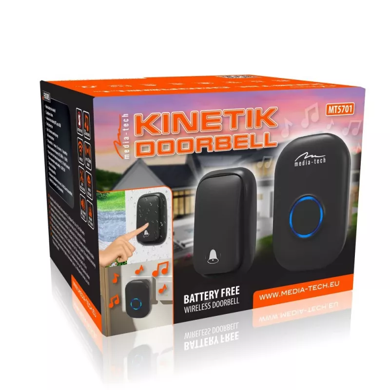 Timbre de puerta Media-Tech MT5701 negro