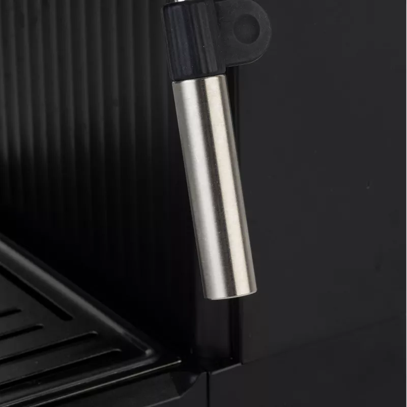 Jata JECA2525 cafetera espresso, 20 bar, 850 W, depósito de agua de 1,8 l, tubo de vapor, negra / acero inoxidable