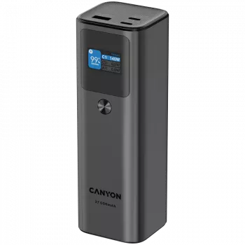 Canyon PB-2010 - Batería externa - Li-Pol - 27.000 mAh - pantalla digital - 2xUSB-C + 1xUSB-A - Power